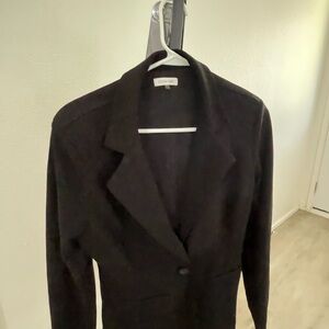 Olivia Grey Elegant Black Women's Blazer